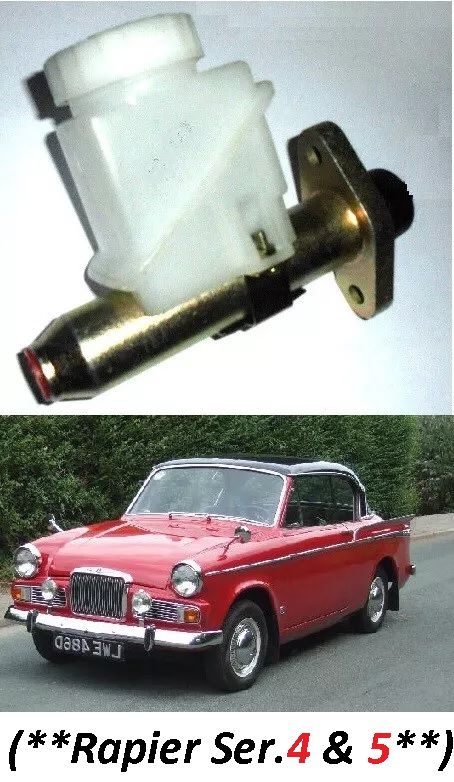 CLUTCH MASTER CYLINDER ASSEMBLY (Sunbeam Rapier) (Ser. 4 & Ser.5) (**From 1963- 67**)  